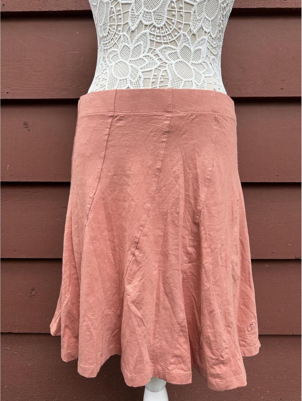 Calkii Coral Flared Mini Skirt Y2K Fairycore Stretch Knit Casual Skater